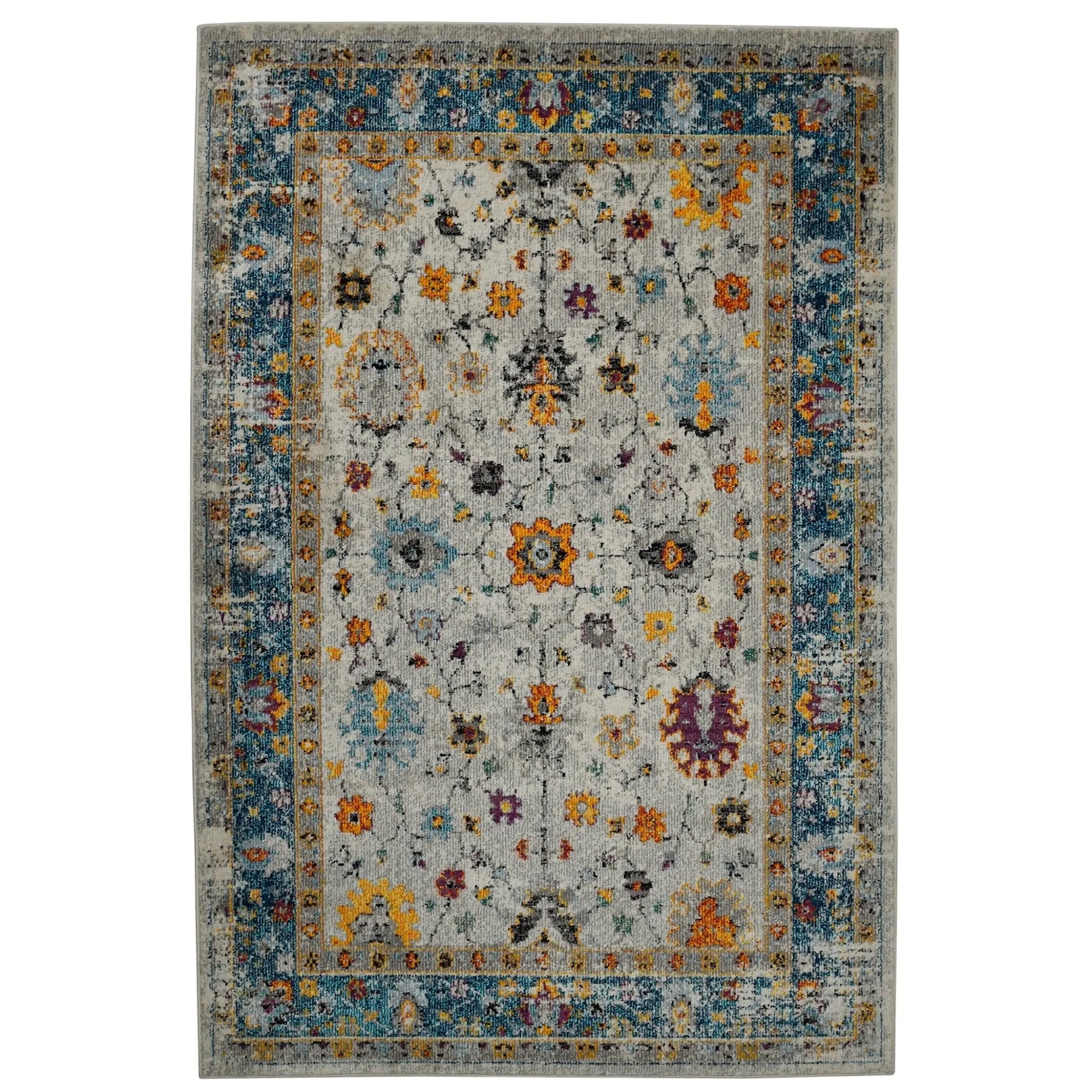 Montana MON-6 Blue/Orange Rug - Baconco