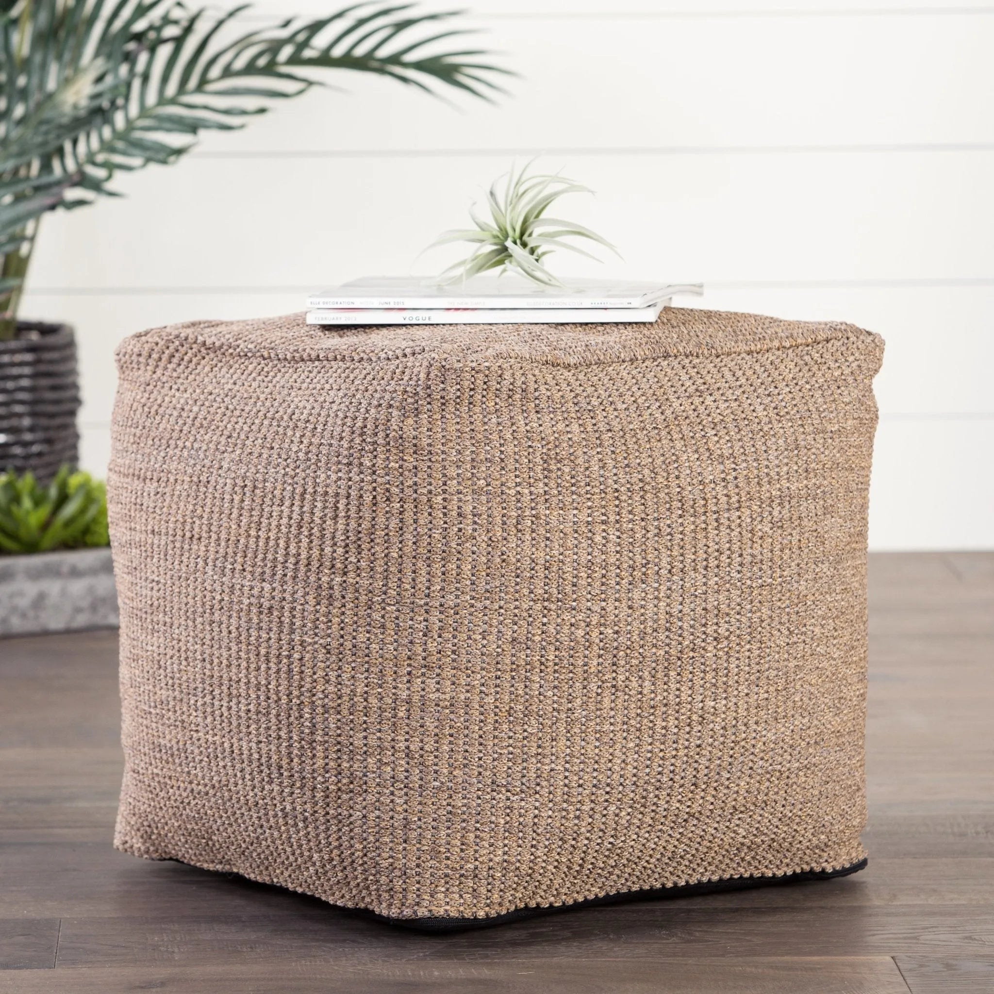 Montauk MOT03 Mastic Tan Pouf - Baconco