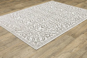 Montecito 2062H Grey/White Rug - Baconco