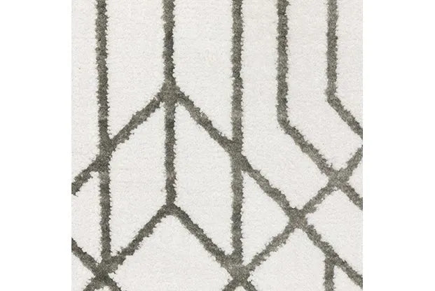 Montecito 4158W White/Grey Rug - Baconco