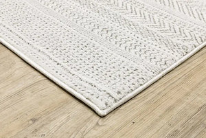 Montecito 4929E White/Grey Rug - Baconco