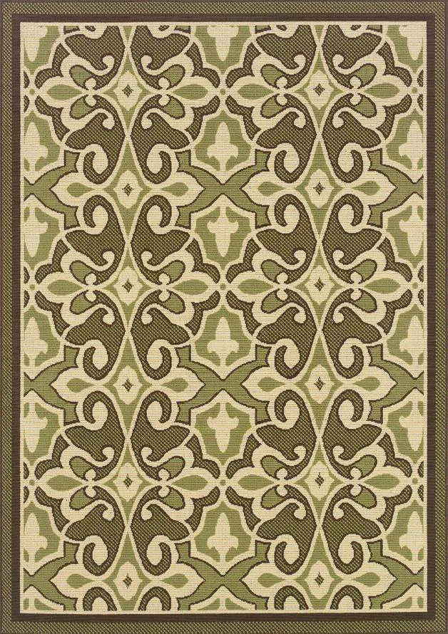 Montego 2335G Green/ Ivory Rug - Baconco