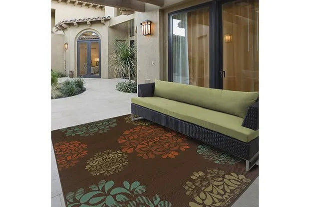 Montego 2635N Brown/ Blue Rug - Baconco