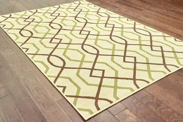 Montego 896J Ivory/ Brown Rug - Baconco