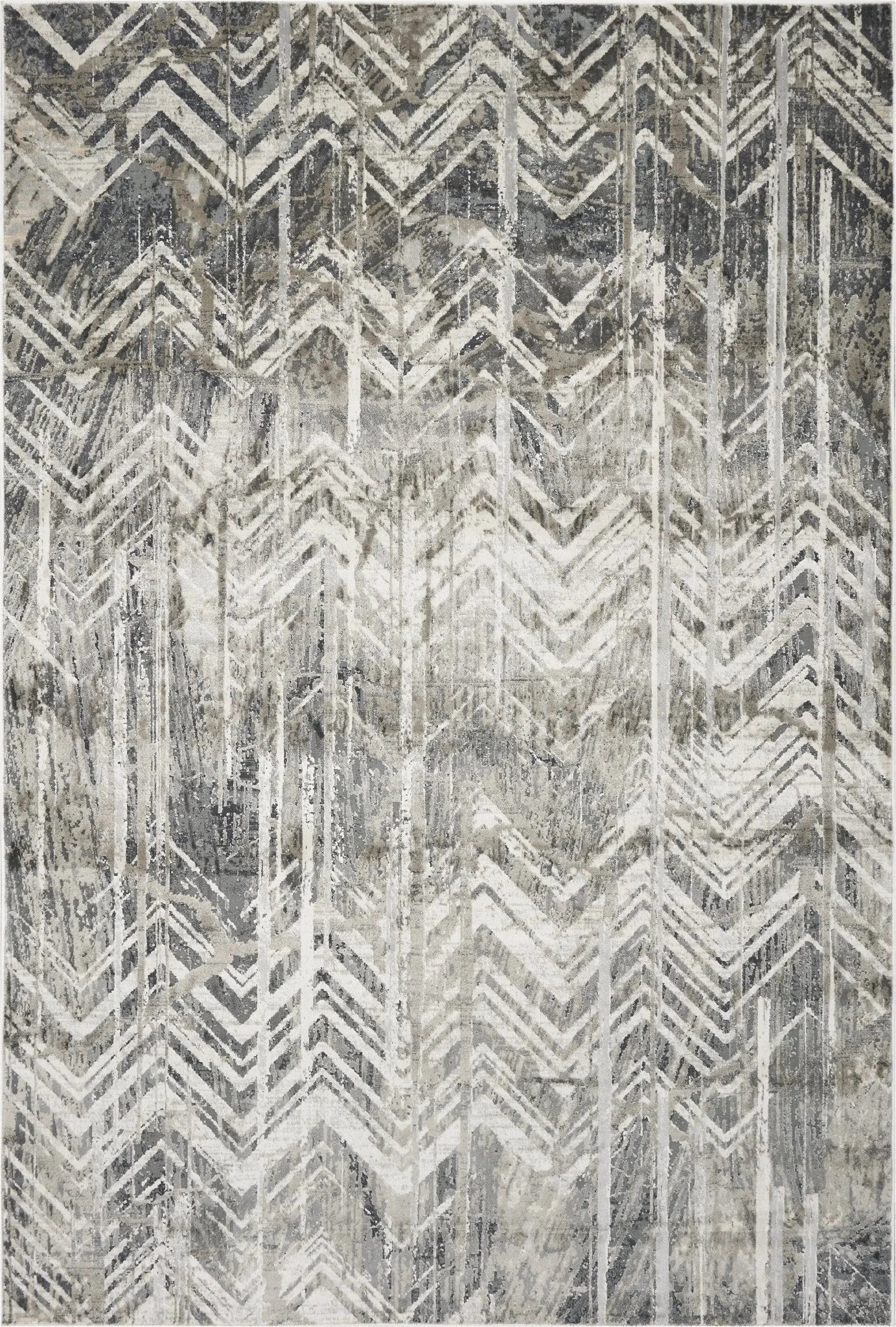 Montreal 4758 Chevron Grey Rug - Baconco