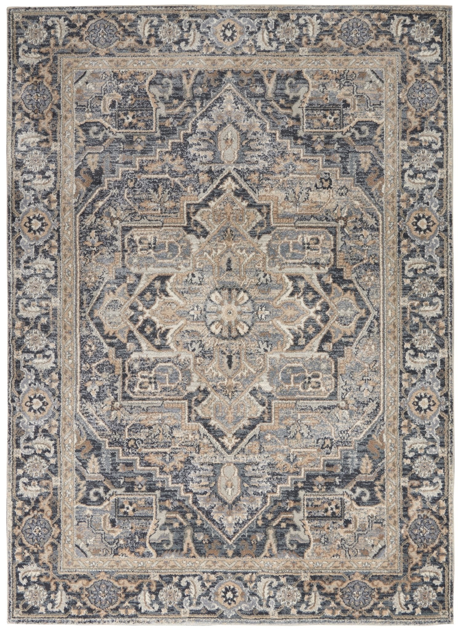 Moroccan Celebration by Kathy ireland KI381 Navy Rug - Baconco