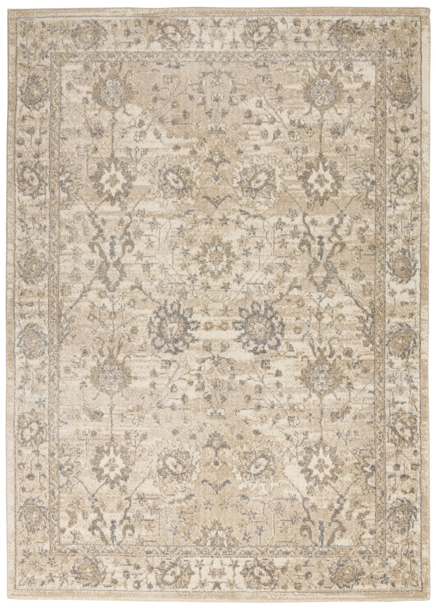 Moroccan Celebration by Kathy ireland KI384 Ivory/Sand Rug - Baconco