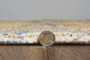 Morris 2231 Karissa Gold/Lt. Blue Rugs - Baconco