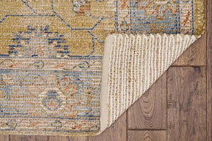 Morris 2231 Karissa Gold/Lt. Blue Rugs - Baconco