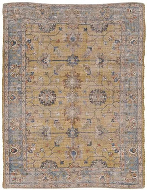 Morris 2231 Karissa Gold/Lt. Blue Rugs - Baconco