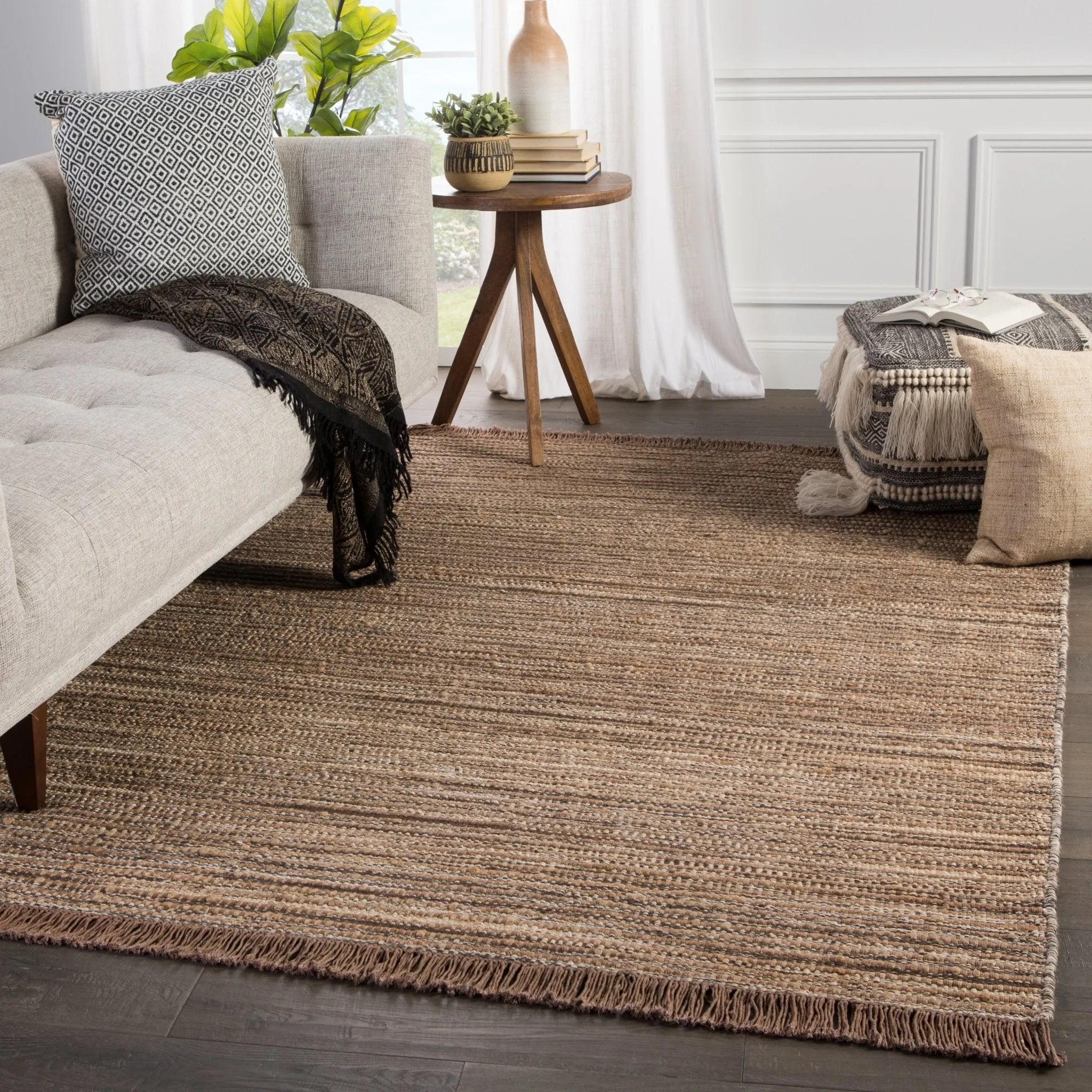 Mosaic Mos03 Tansy Taupe/Brown Rug - Baconco