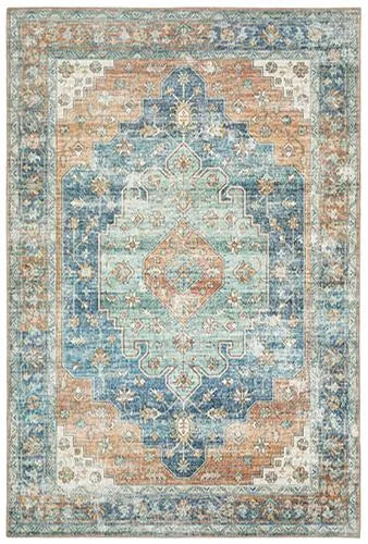 Myers Park Myp03 Rust/Blue Rug - Baconco