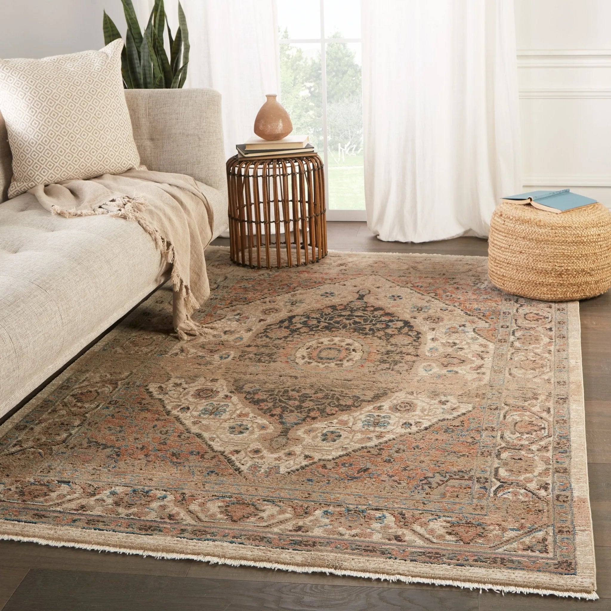 Myriad Myd02 Irenea Tan/Ivory Rug - Baconco