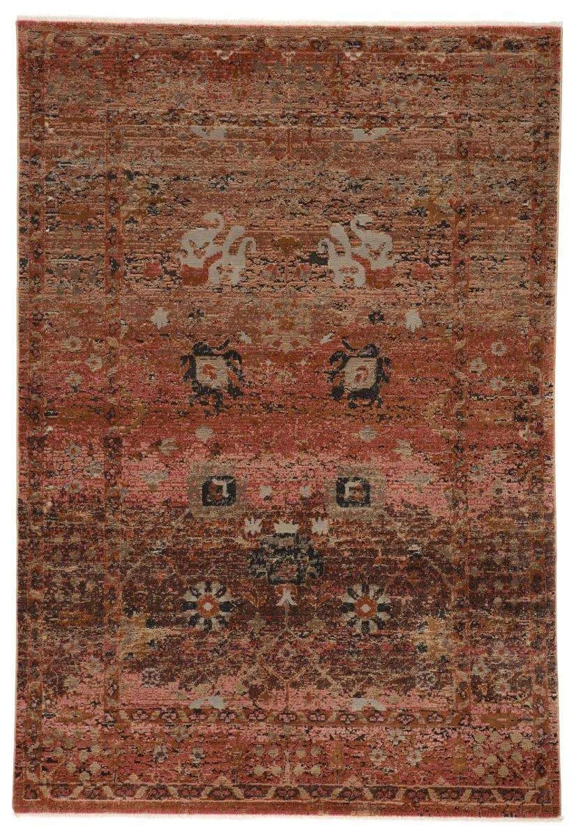 Myriad Myd03 Caruso Pink/Rust Rug - Baconco