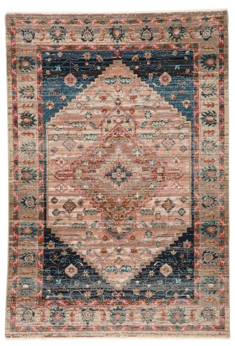 Myriad Myd08 Elizar Blush/Dark Blue Rug - Baconco