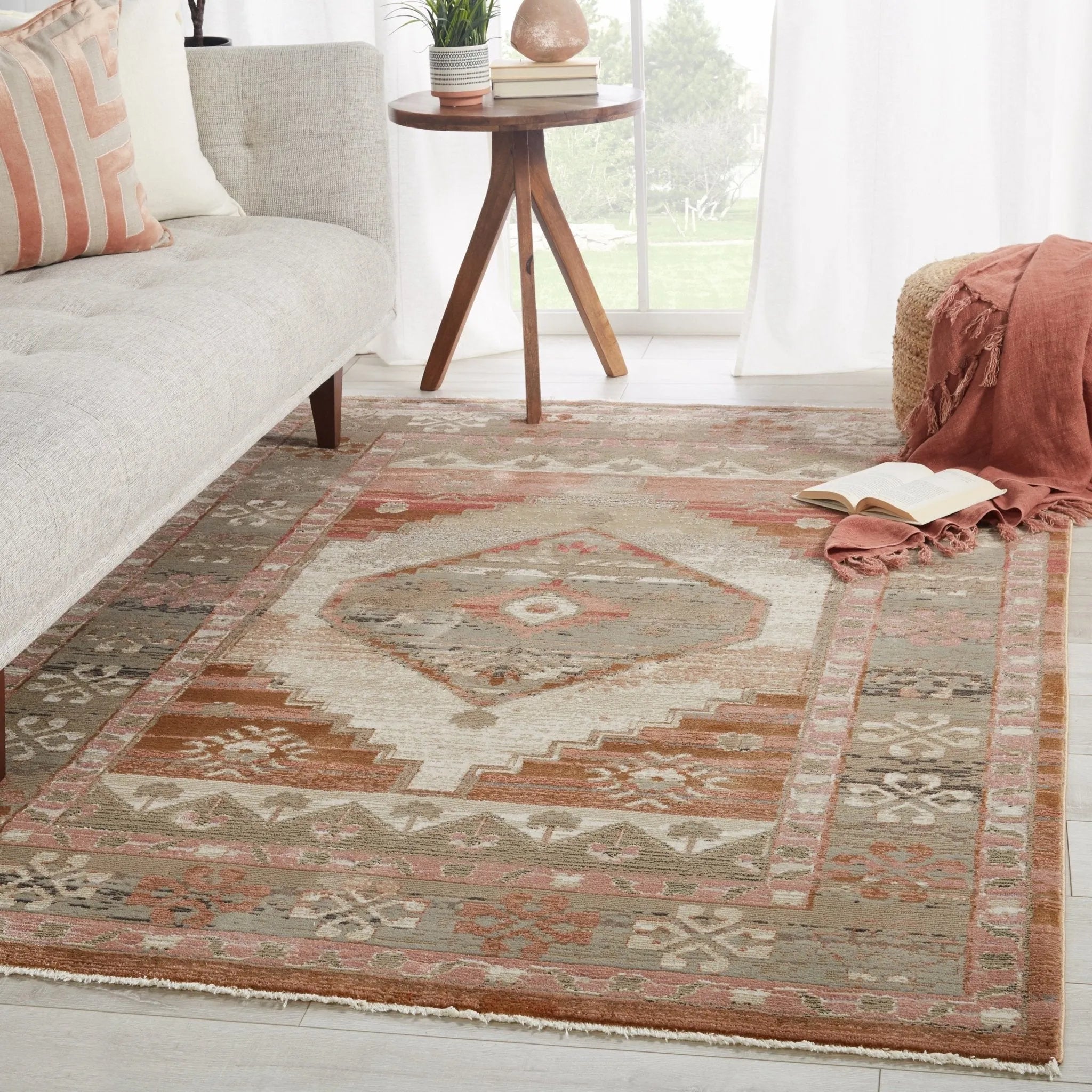 Myriad Myd09 Constanza Blush/Gray Rug - Baconco