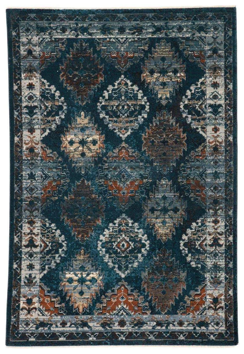 Myriad Myd10 Lia Blue/Rust Rug - Baconco