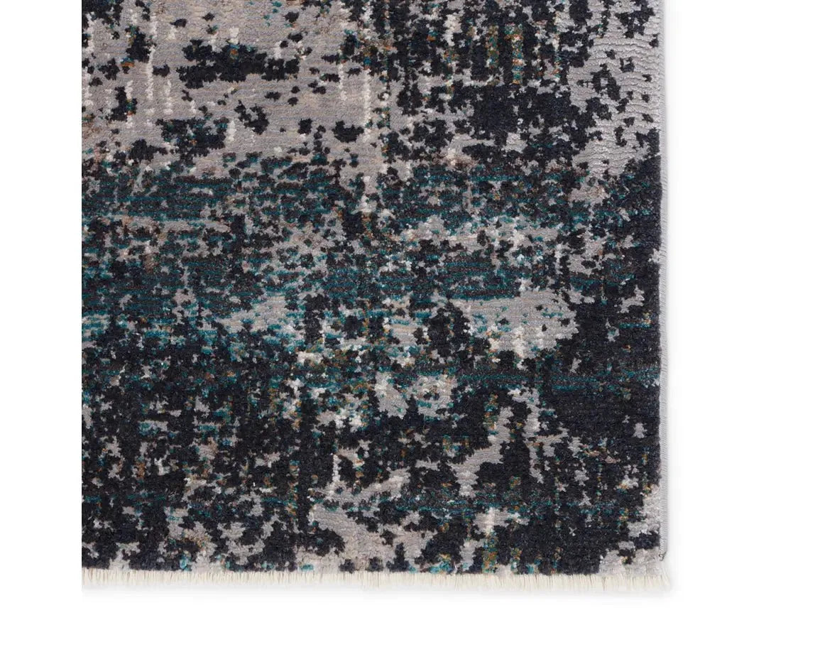 Myriad MYD21 Grey/Teal Blue Rug - Baconco