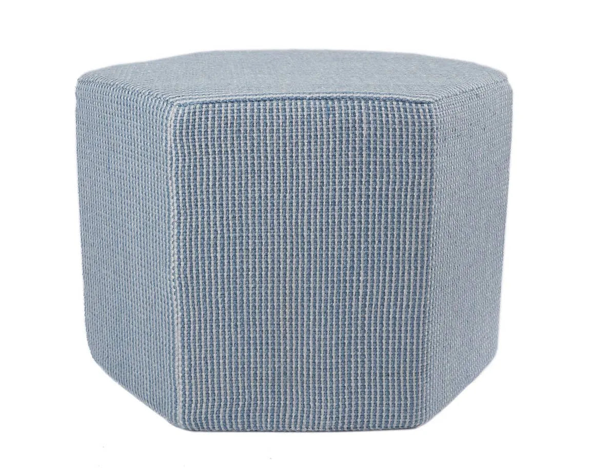 Mysa MSA02 Blue/White Pouf - Baconco