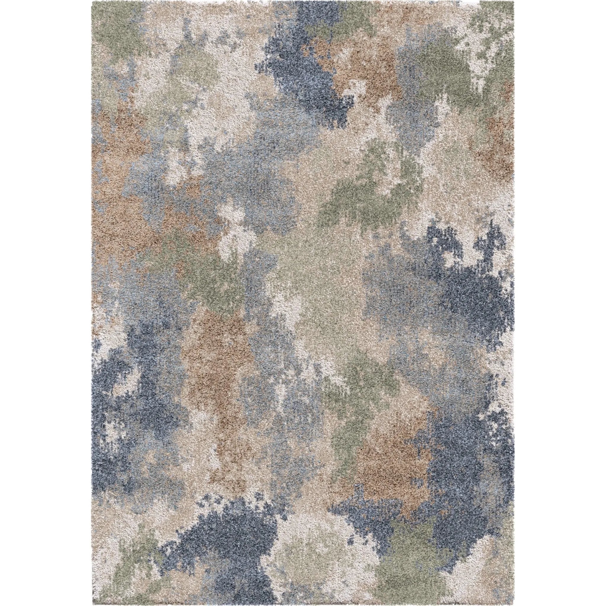 Mystical 7014 Dreamy Muted Blue Rug - Baconco