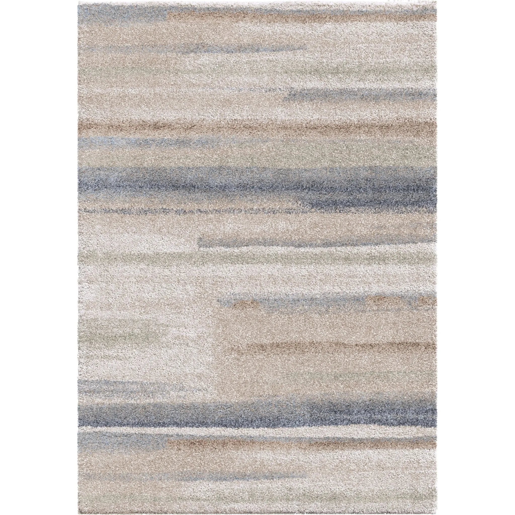 Mystical 7017 Modern Motion Muted Blue Rug - Baconco