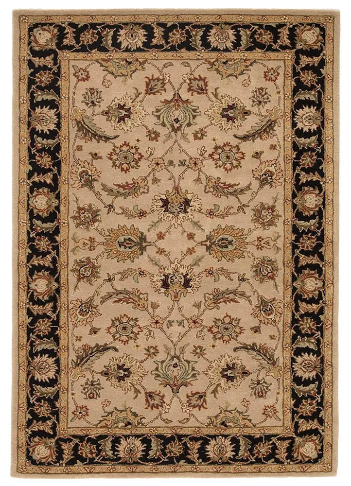 Mythos MY02 Selene Beige / Ebony Rug - Baconco