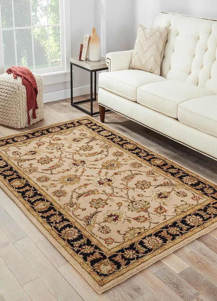 Mythos MY02 Selene Beige / Ebony Rug - Baconco