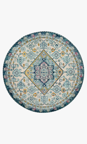 Nadia NN-03 Aqua/Navy Rug - Baconco