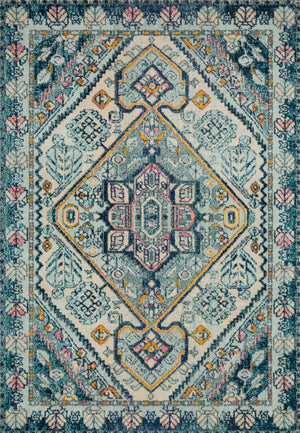 Nadia NN-03 Aqua/Navy Rug - Baconco