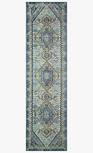 Nadia NN-03 Aqua/Navy Rug - Baconco