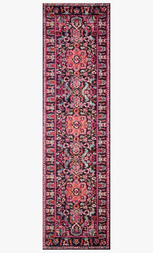 Nadia NN-06 Midnight/Pink Rug - Baconco