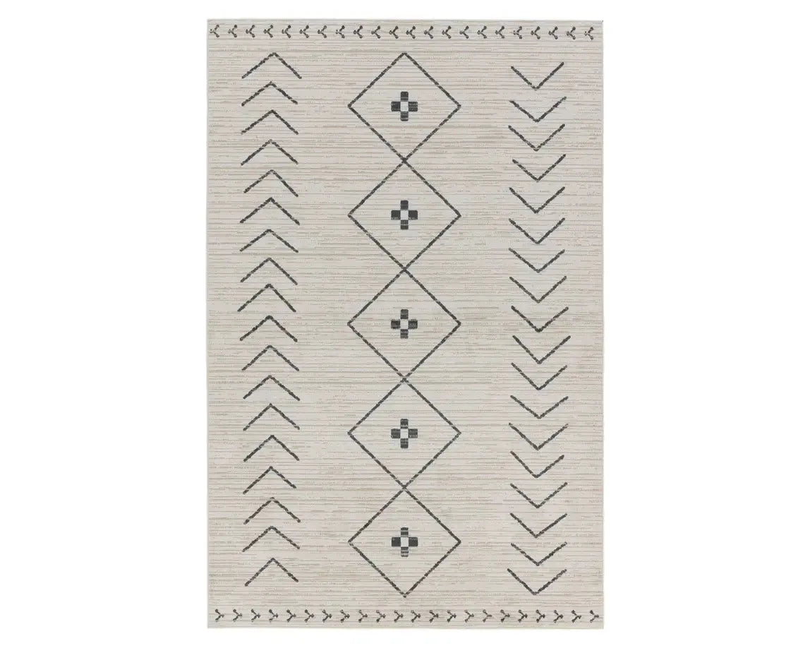 Nadine NDN01 Dark Slate/Tan Rug - Baconco