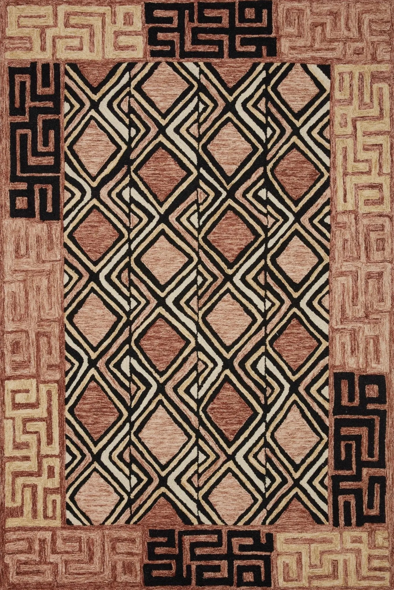 Nala Nal-06 Rose/Black Rug - Baconco