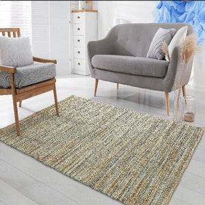 Natural 03314TEA Teal Rug - Baconco