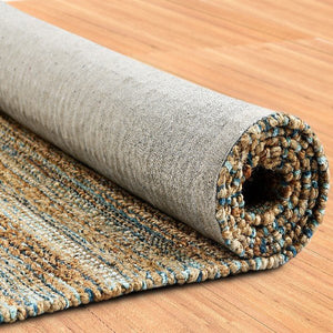 Natural 03314TEA Teal Rug - Baconco