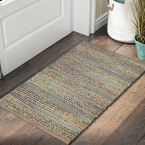 Natural 03314TEA Teal Rug - Baconco