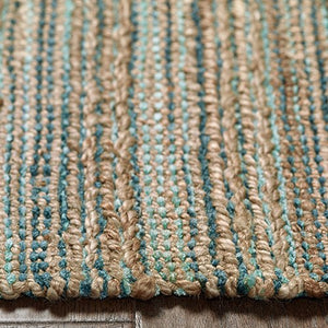 Natural 03314TEA Teal Rug - Baconco