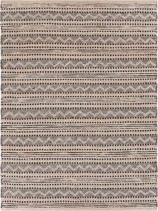 Natural 81432BKJ Jet Black Rug - Baconco