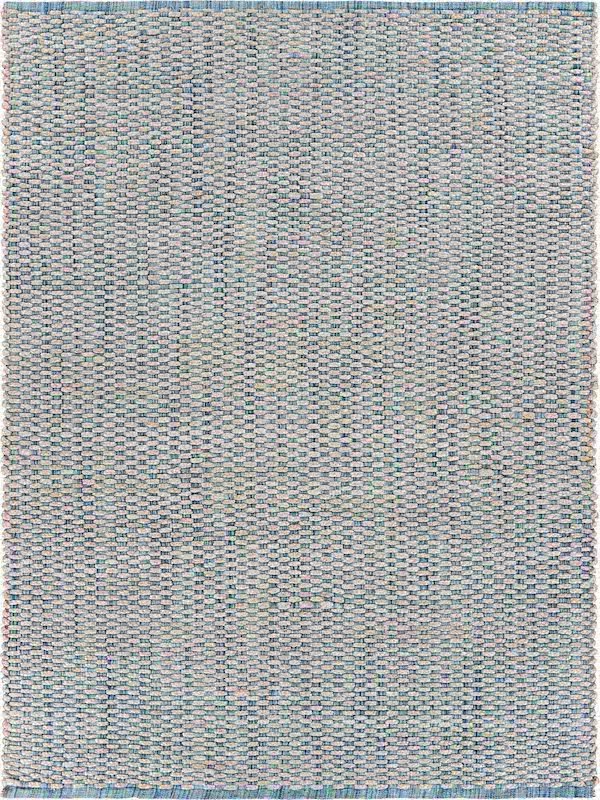 Natural 81436BIL Bleach/Ivory Blue Rug - Baconco