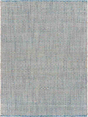 Natural 81436BIL Bleach/Ivory Blue Rug - Baconco