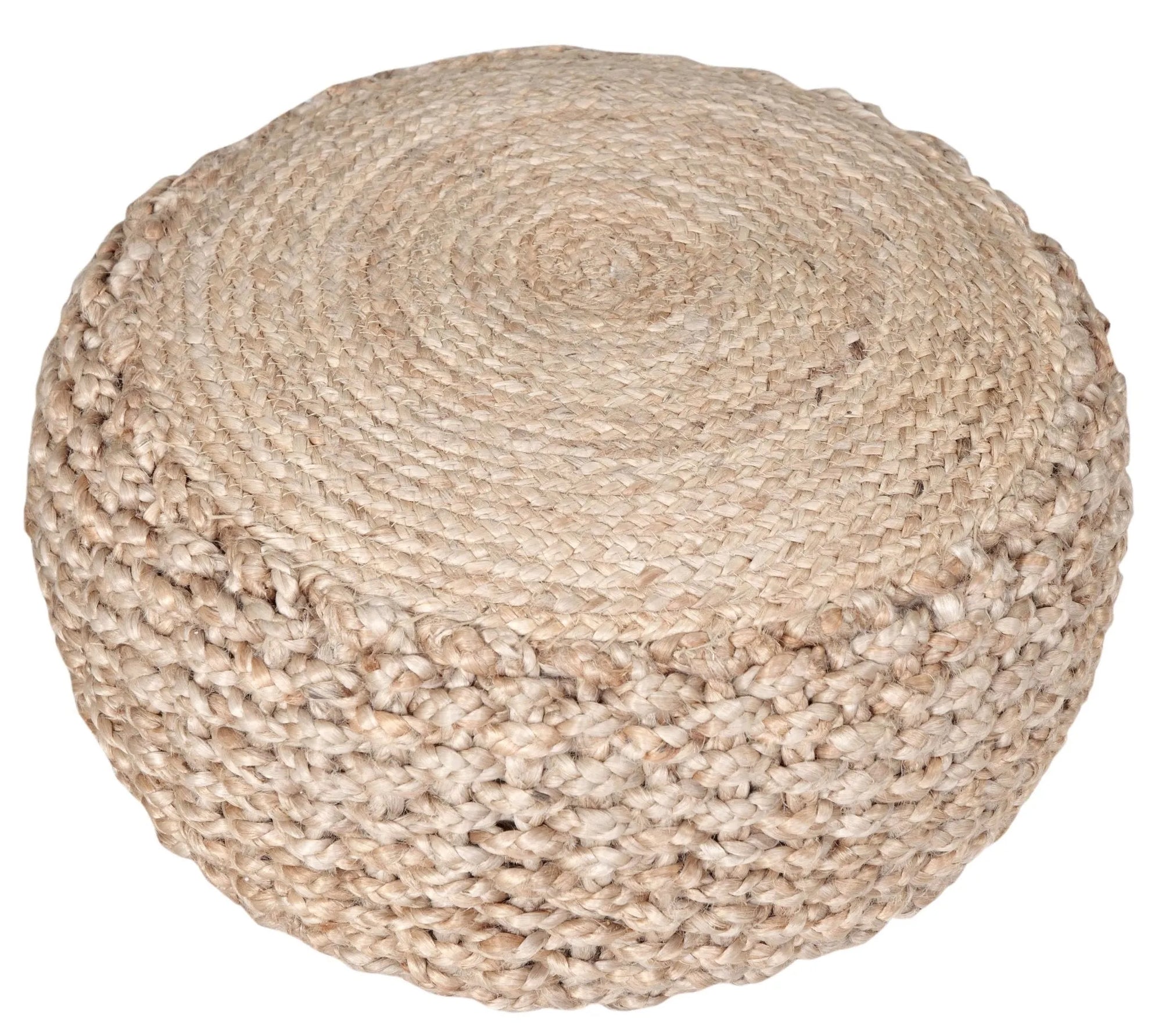 Natural Braided Jute LR99712 Pouf - Baconco