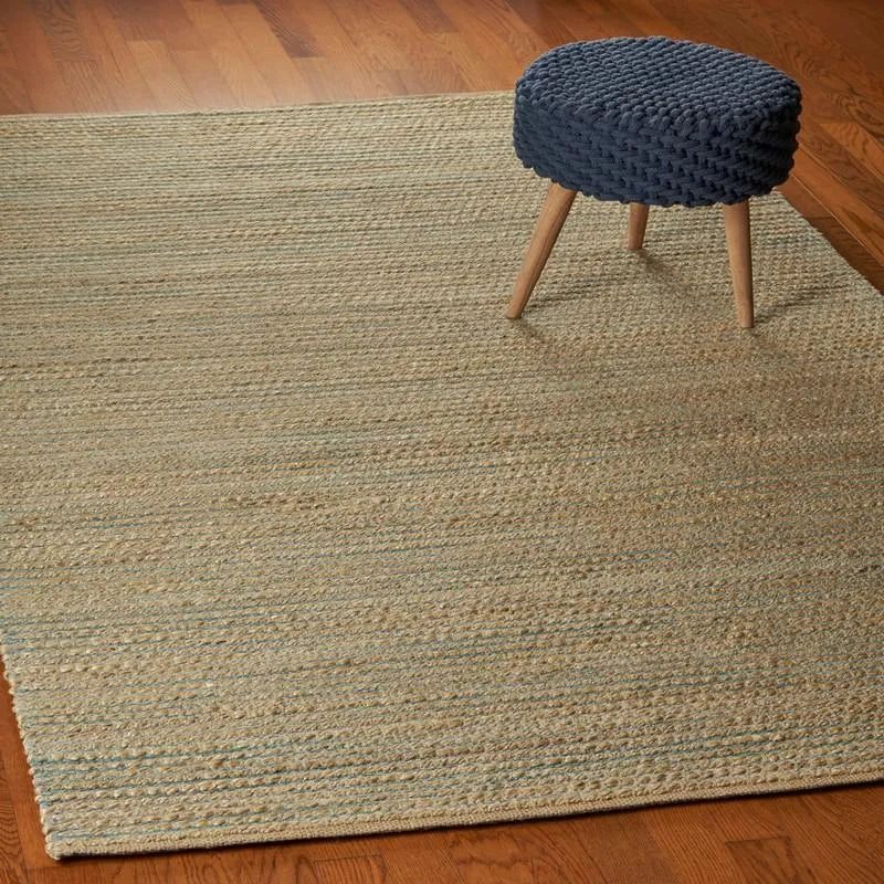 Natural Fiber Lr03378 Natural/Blue Rug - Baconco