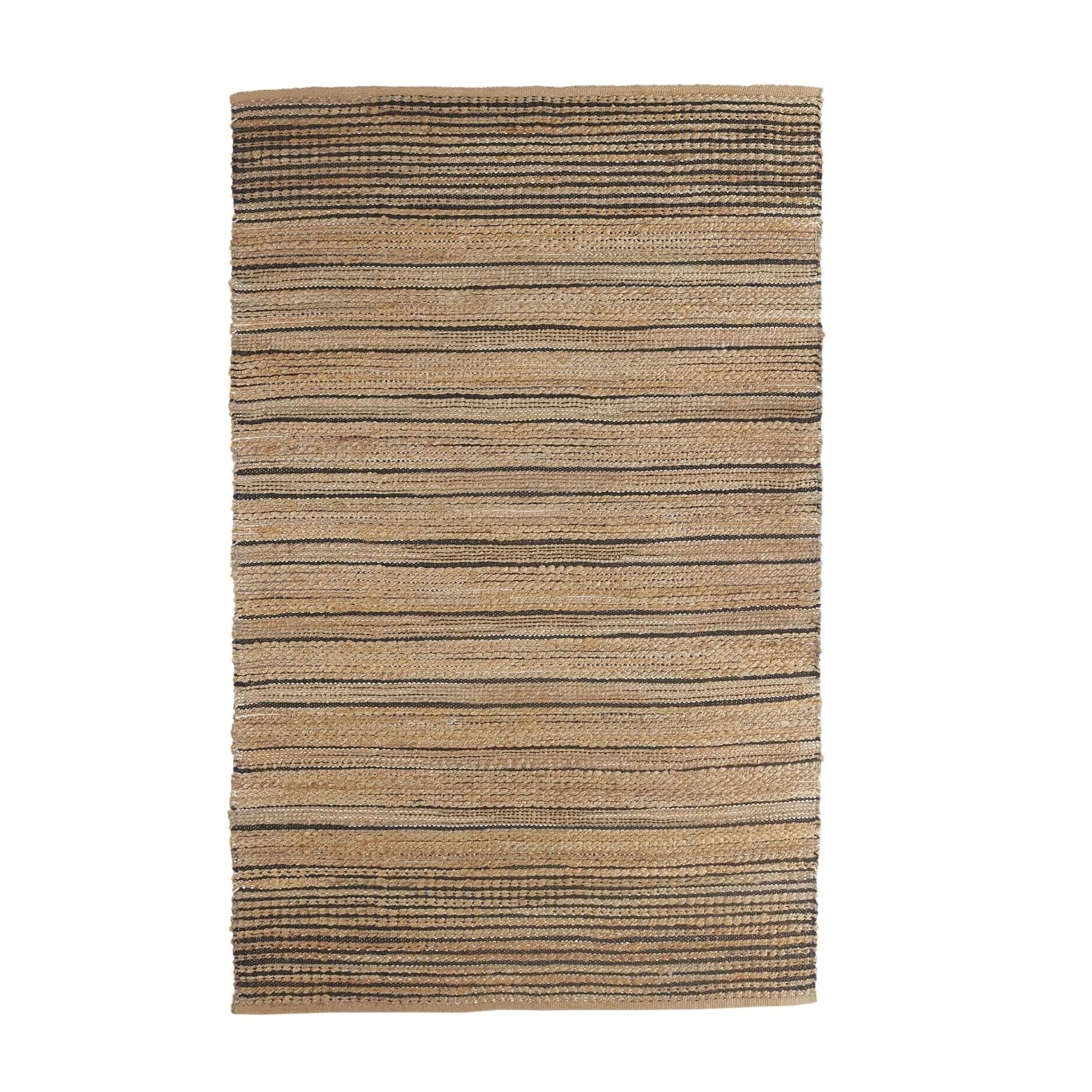 Natural Fiber Lr03387 Tan/Black Rug - Baconco