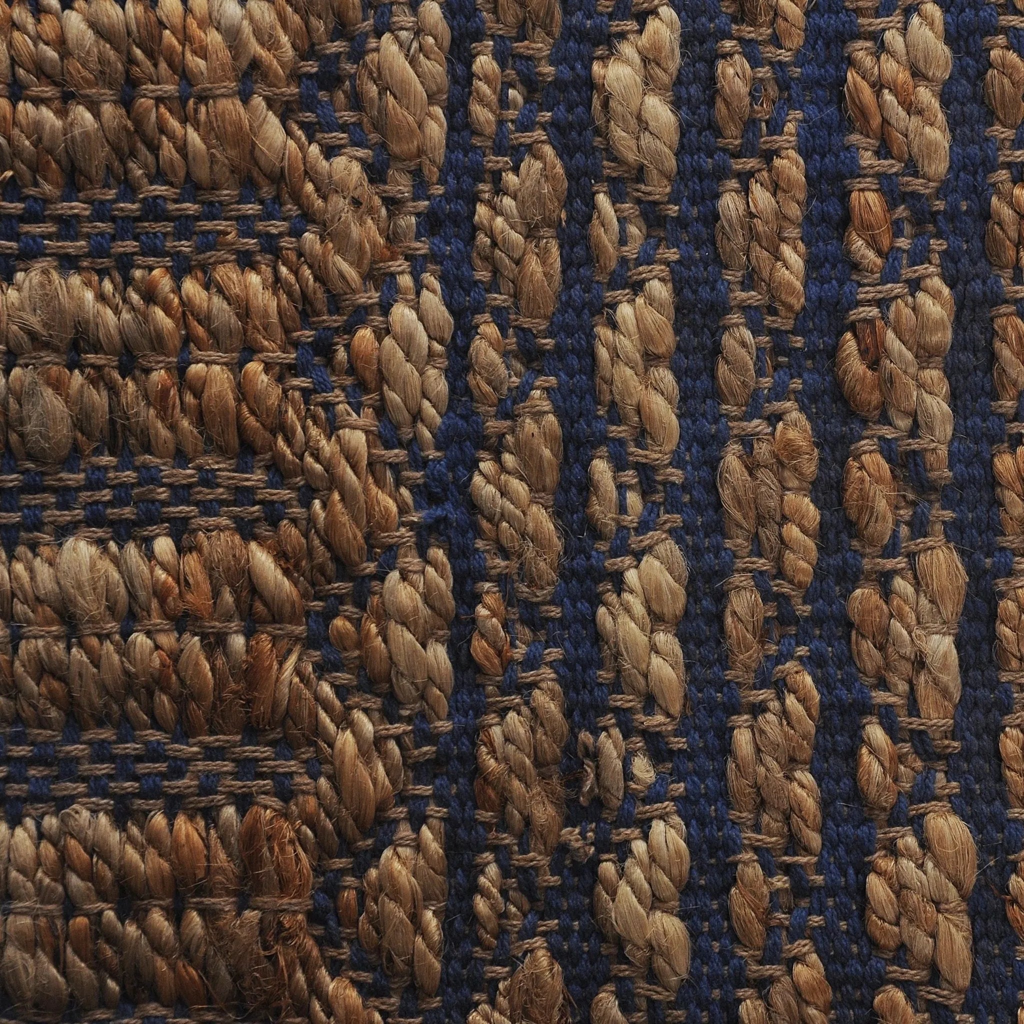 Natural Fiber Lr03388 Tan/Blue Rug - Baconco