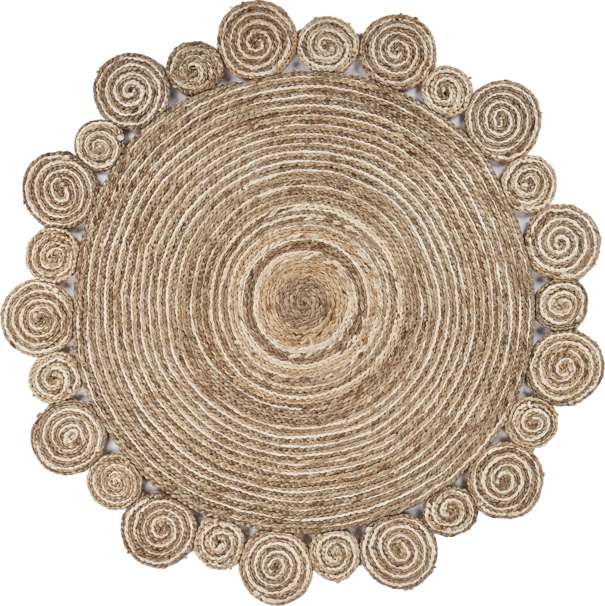 Natural Jute Lr12040 Bleach/Natural Rug - Baconco