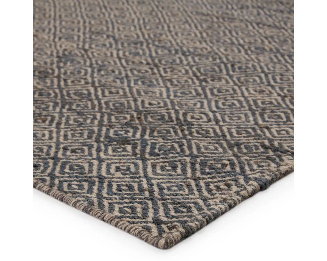 Naturals Ambary AMB01 Wales Gray / Ebony Slate Rug - Baconco