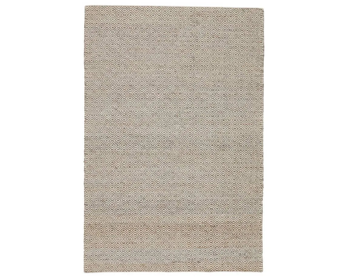 Naturals Ambary AMB02 Wales White / Medium Gray Rug - Baconco