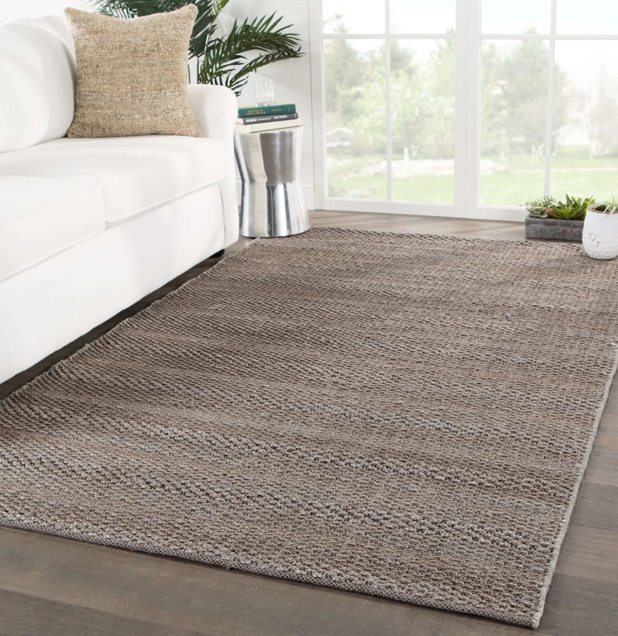 Naturals Bermuda NTB01 Ipsa Eiffel Tower/Caviar Rug - Baconco