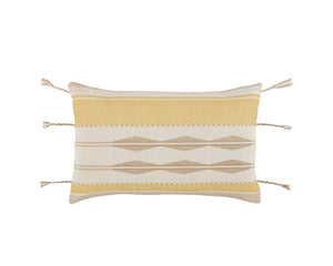 Navida NAD04 Yellow/Light Taupe Pillow - Baconco