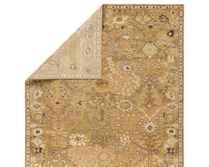 Neveah NEV01 Gold/Brown Rug - Baconco